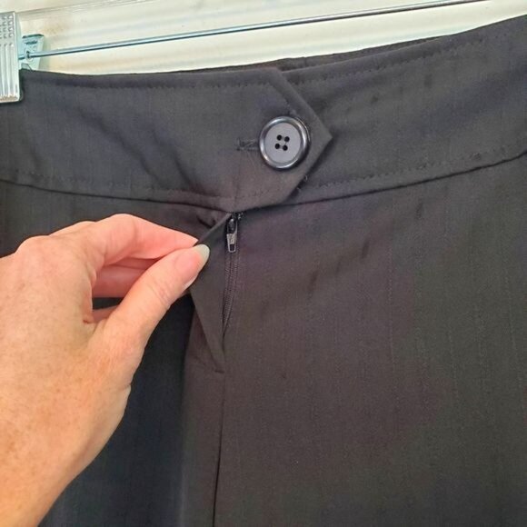 Vintage Cleveland Street wide leg capri culottes with cheetah print panel - Picture 2 of 11